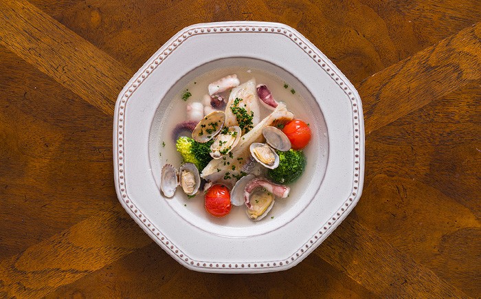 白身魚の<wbr>アクアパッツァ