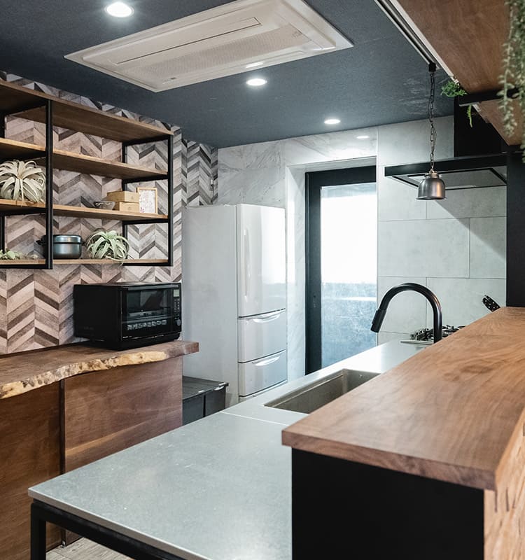 友安製作所カフェ 阿倍野 貸しスペース キッチン